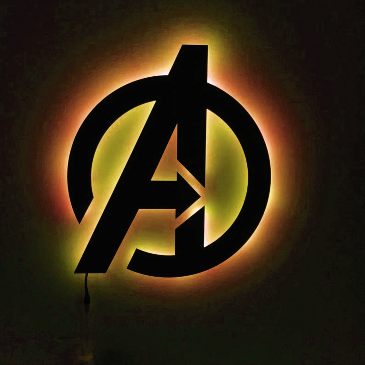 AVENGERS LOGO LAMP LIGHT-Illuminate Your Heroic Space! - Image 3