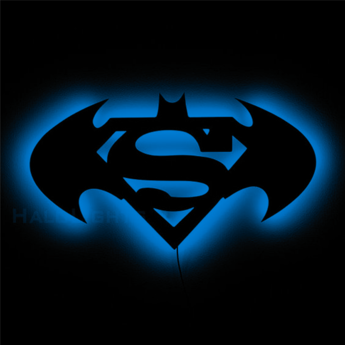 Super Vs Batman Dual Logo Wall Art Lamp –Clash of Heroes-Gaming Decor For Office And Kids Room - Image 8