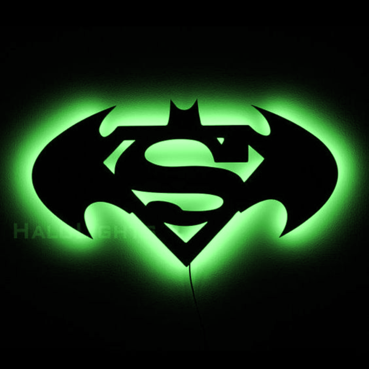 Super Vs Batman Dual Logo Wall Art Lamp –Clash of Heroes-Gaming Decor For Office And Kids Room - Image 6