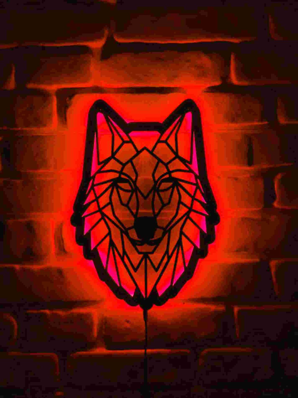 Wolf Lamp Light Wall Art-Gaming Decor For Rooms, Offices And Kids Room - Image 2