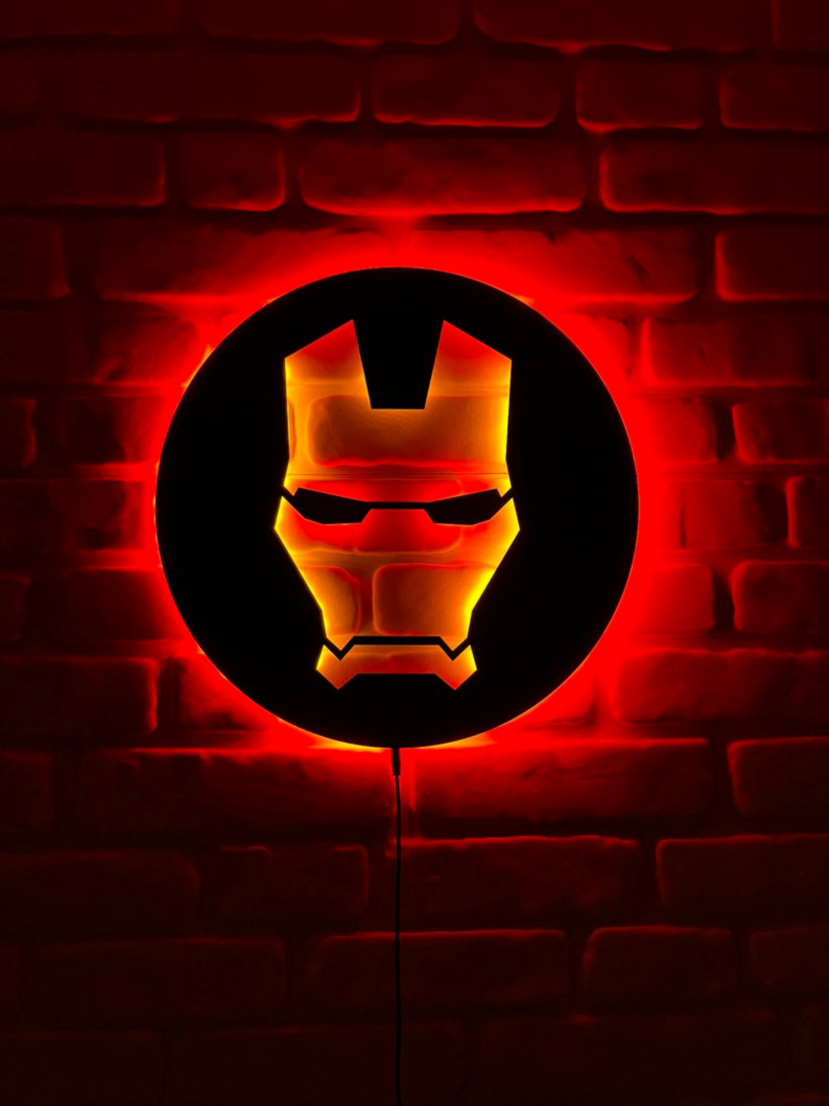 MARVEL IRONMAN LAMP LIGHT-GAMING ROOM DECOR