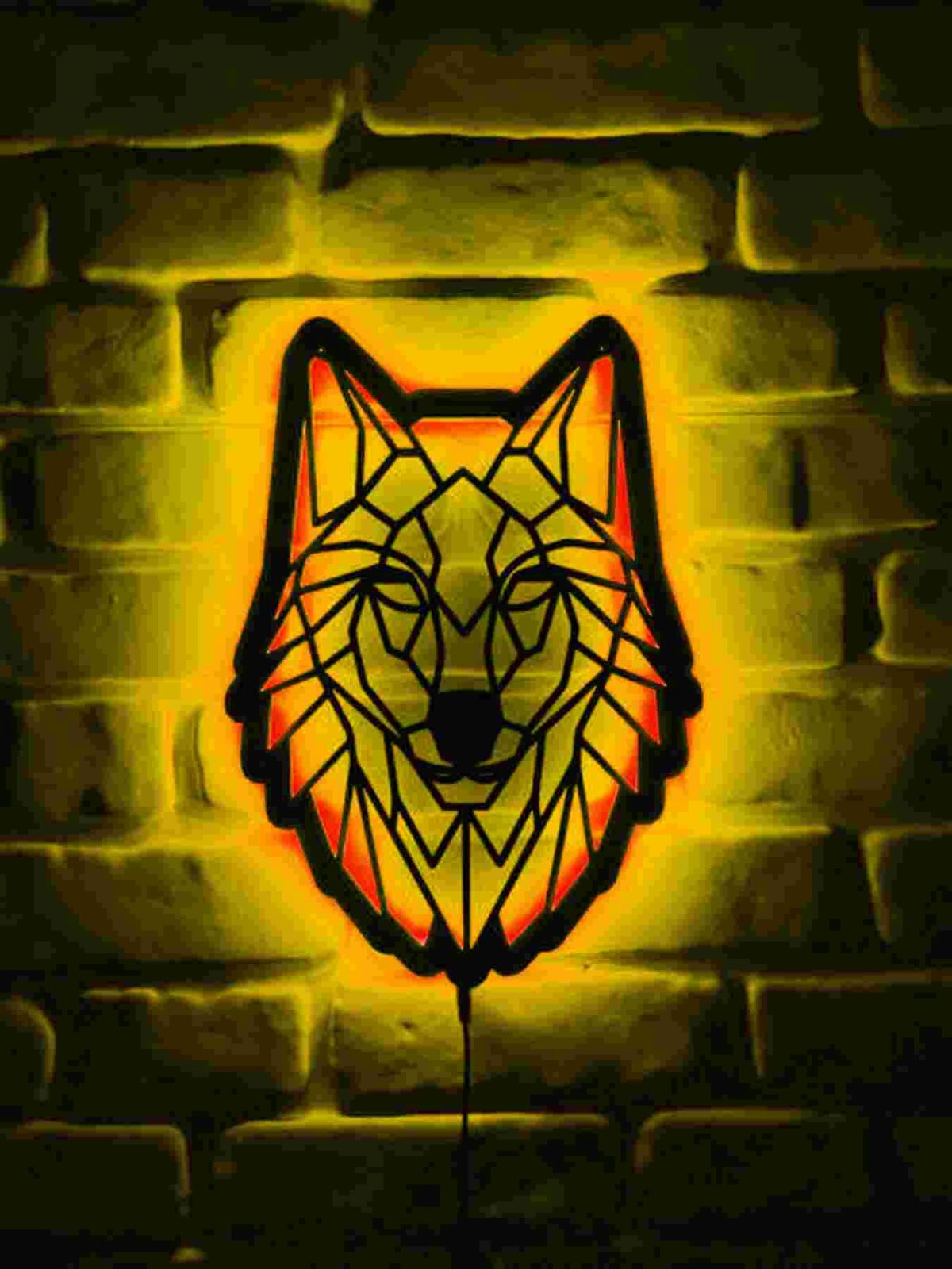 Wolf Lamp Light Wall Art-Gaming Decor For Rooms, Offices And Kids Room - Image 3