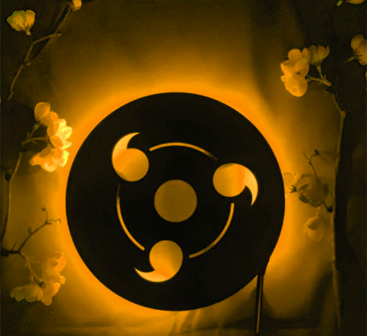 Naturo Sharingan Light Lamp: A Magical Fusion of Nature-GAMING WALL DECOR - Image 8